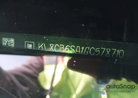 2016 Chevrolet Spark Ls Cvt z USA, uszkodzony, nr VIN KL8CB6SA1GC578710